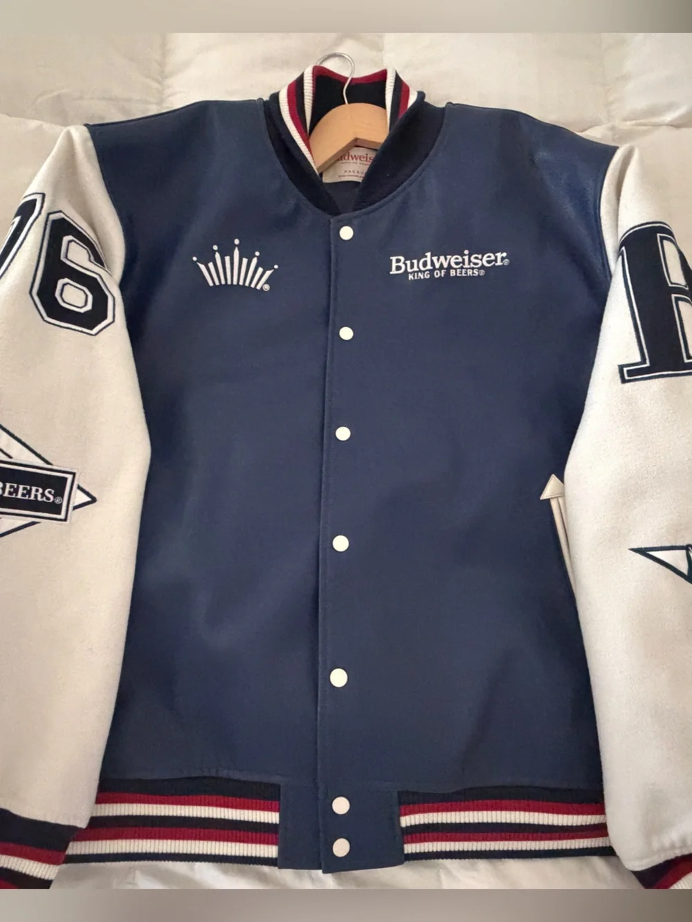 PacSun Navy, Red and White Varsity Jacket